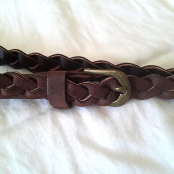 2 x $25 Braided faux-leather belt - Picture 3 of 3